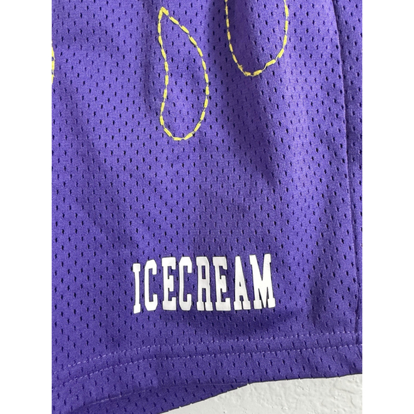 Ice Cream Pineapple Shorts Prism Violet BBC Drawstring Pockets Men’s M - Picture 2 of 15